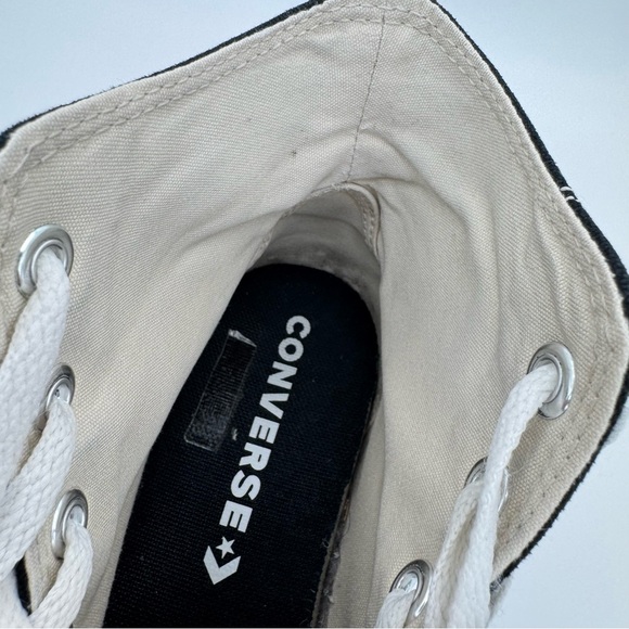Converse Run Star Hike Canvas Platform Lugged High Top Sneakers Black W 7.5 M 6 - Picture 9 of 15